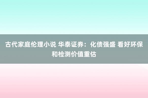 古代家庭伦理小说 华泰证券：化债强盛 看好环保和检测价值重估
